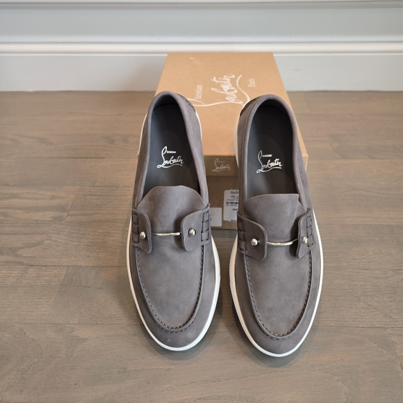 $945 Christian Louboutin Chambeliboat Leather Boat Shoe Men's EU 42 US 9 BNIB - Picture 8 of 9